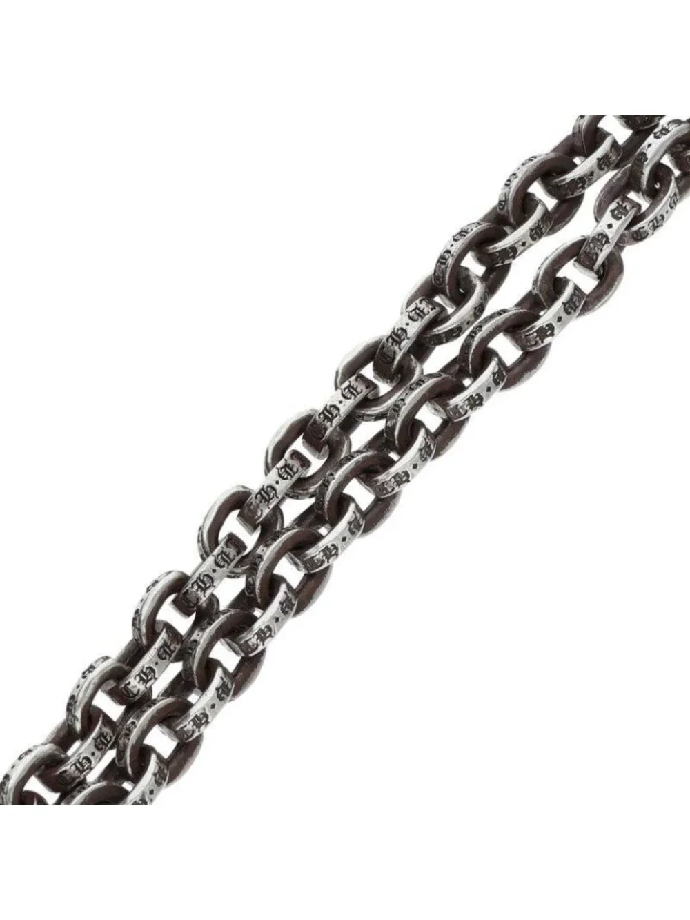 Chrome Hearts Paper Chain 18 Silver Necklace